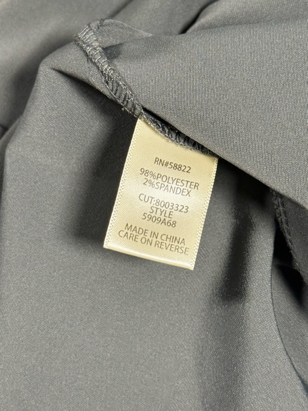 Max Studio London Maxi Dress Medium Gray Short Sleeve Sculpted Waist Stretch NEW - Picture 8 of 9